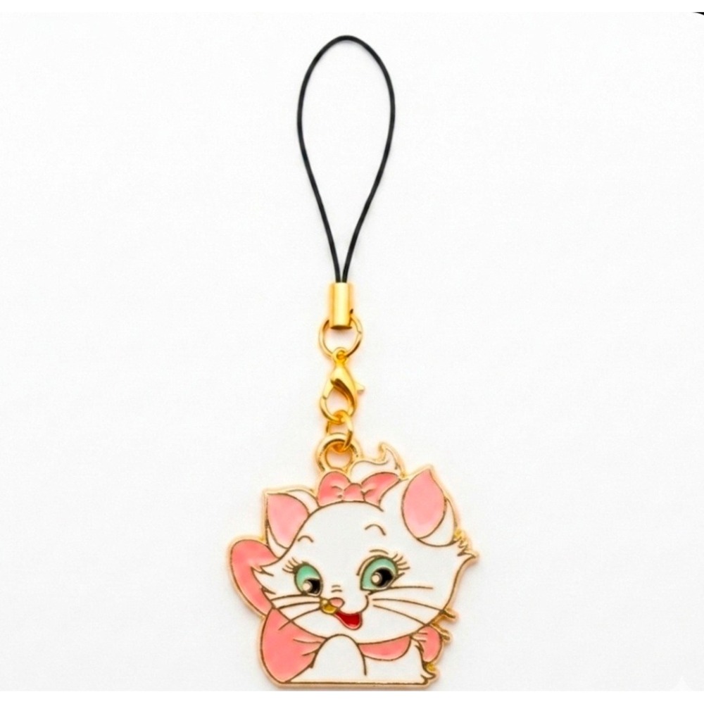Marie Aristocats Disney Phone Charm Keychain‎ Cats Kitten Handmade Bundle n Save